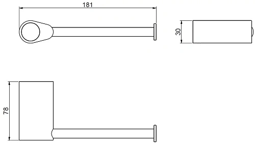 Держатель туалетной бумаги ART&MAX VERONA PUSH AM-M-033-CR Держатель туалетной бумаги ART&MAX VERONA PUSH AM-M-033-CR