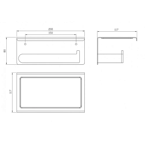 Держатель туалетной бумаги Milacio Ultra (MCU.963.SS) сталь нержавеющая Держатель туалетной бумаги Milacio Ultra (MCU.963.SS) сталь нержавеющая