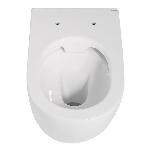 Унитаз приставной ABBER Bequem AC1111 белый, безободковый с крышкой микролифт Унитаз приставной ABBER Bequem AC1111 белый, безободковый с крышкой микролифт