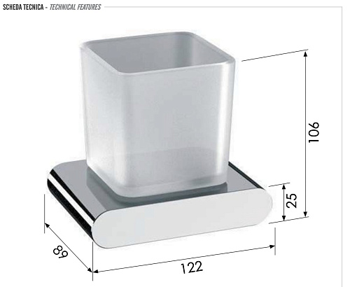 Стакан Remer Lounge LN15CR Стакан Remer Lounge LN15CR