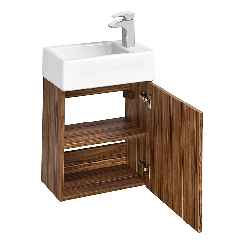 Тумба под раковину Aquaton Эклипс подвесная эбони темный 1A172701EK560 Тумба под раковину Aquaton Эклипс подвесная эбони темный 1A172701EK560