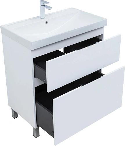 Тумба под раковину Aquanet Алвита New 80 00344134 напольная, белый матовый Тумба под раковину Aquanet Алвита New 80 00344134 напольная, белый матовый