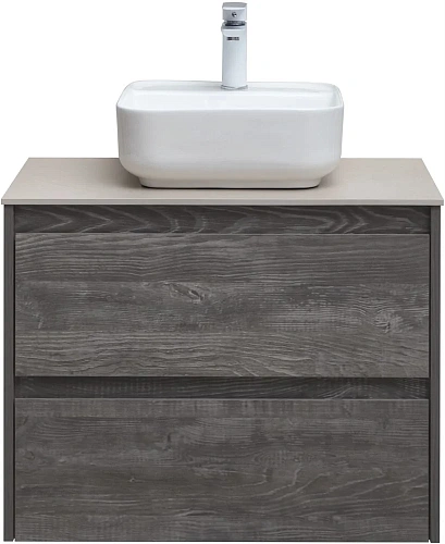 Тумба под раковину Aquanet Nova Lite 75 дуб серый (2 ящика) 00287890 Тумба под раковину Aquanet Nova Lite 75 дуб серый (2 ящика) 00287890