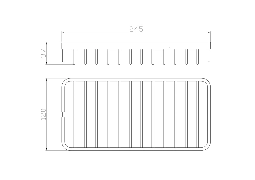 Полка Wonzon & Woghand хром (WW-4101) Полка Wonzon & Woghand хром (WW-4101)
