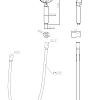 Душевая лейка BelBagno BB-DFS-5-CRM с шлангом и держателем хром Душевая лейка BelBagno BB-DFS-5-CRM с шлангом и держателем хром