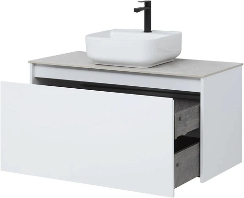 Тумба под раковину Aquanet Nova Lite 100 белый (1 ящик) 00242580 Тумба под раковину Aquanet Nova Lite 100 белый (1 ящик) 00242580