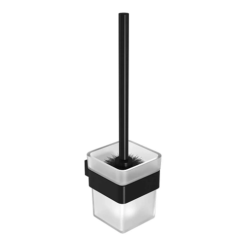 Ершик для унитаза Lemark SMOOTH LINE с держателем, чёрный матовый 9762020 Ершик для унитаза Lemark SMOOTH LINE с держателем, чёрный матовый 9762020