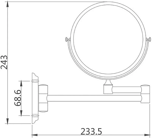 Зеркало косметическое Haiba HB6106 Зеркало косметическое Haiba HB6106