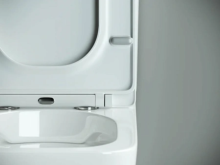 Чаша напольного унитаза Ceramica Nova CUBIC Rimless CN1803-B белый с сиденьем Чаша напольного унитаза Ceramica Nova CUBIC Rimless CN1803-B белый с сиденьем