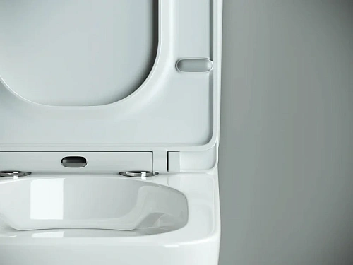 Чаша напольного унитаза Ceramica Nova CUBIC Rimless CN1803-B белый с сиденьем Чаша напольного унитаза Ceramica Nova CUBIC Rimless CN1803-B белый с сиденьем