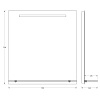 Зеркало Evoform Ledline-S BY 2155 70х75 см Зеркало Evoform Ledline-S BY 2155 70х75 см