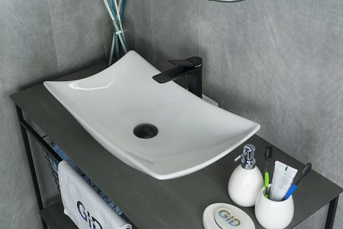 Раковина Gid N9176 51129 накладная белая 56x42x10.5 Раковина Gid N9176 51129 накладная белая 56x42x10.5