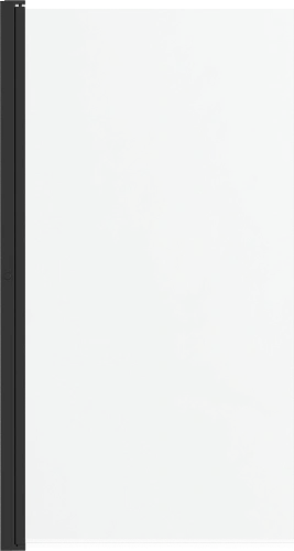 Шторка на ванну DIWO Анапа распашная 75х140, профиль черный матовый 569212 Шторка на ванну DIWO Анапа распашная 75х140, профиль черный матовый 569212