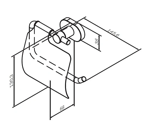 Держатель туалетной бумаги AM.PM Sense L A74341400 L с крышкой, хром Держатель туалетной бумаги AM.PM Sense L A74341400 L с крышкой, хром