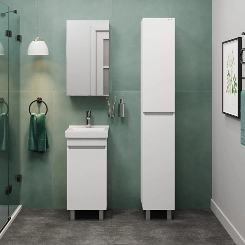 Тумба под раковину Onika Милтон Квадро 40 см 104010 напольная, белая, разборная (дляВизит 40) Тумба под раковину Onika Милтон Квадро 40 см 104010 напольная, белая, разборная (дляВизит 40)