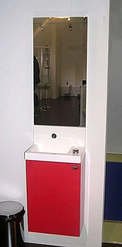 Комплект мебели 40 см Jacob Delafon Pop laminar , красный винил, левый, подвесной монтаж EB407-NF+EB EB407-NF+EB285-N22+EB406-00 Комплект мебели 40 см Jacob Delafon Pop laminar , красный винил, левый, подвесной монтаж EB407-NF+EB EB407-NF+EB285-N22+EB406-00