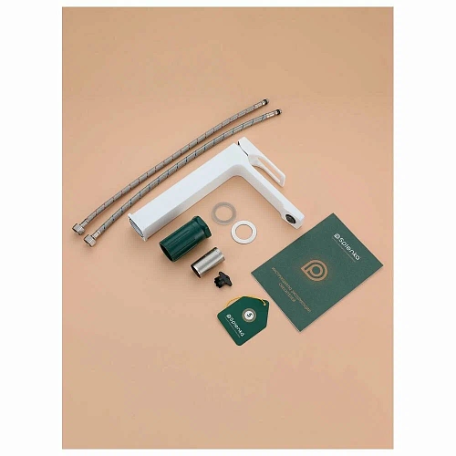 Смеситель для раковины Splenka S55.15.08 высокий, монолитный, белый Смеситель для раковины Splenka S55.15.08 высокий, монолитный, белый