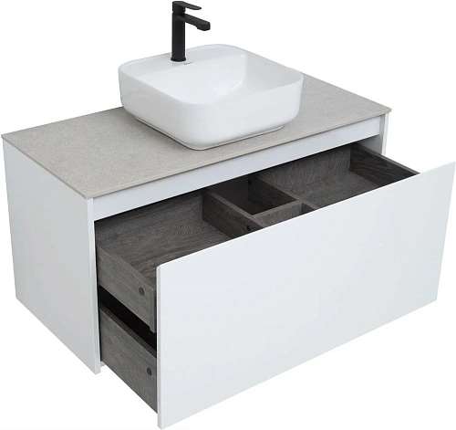 Тумба под раковину Aquanet Nova Lite 100 белый (1 ящик) 00242580 Тумба под раковину Aquanet Nova Lite 100 белый (1 ящик) 00242580