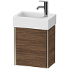 Картинка анонса товара «тумба под раковину duravit xviu xv4230lb121 подвесная 36.4 см орех темный»