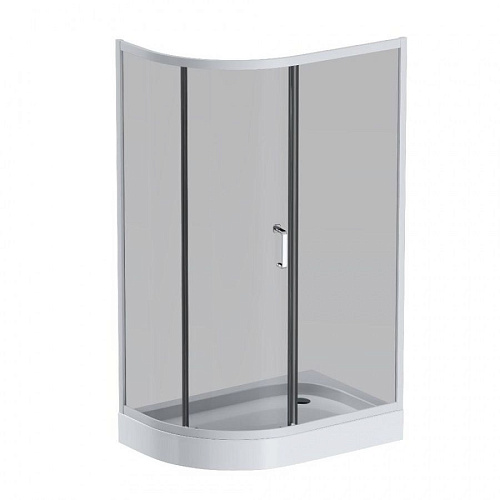 Душевой уголок AM.PM Like W83G-302U120CG64 Slide 120x80, стекло тонированное, профиль матовый серый Душевой уголок AM.PM Like W83G-302U120CG64 Slide 120x80, стекло тонированное, профиль матовый серый