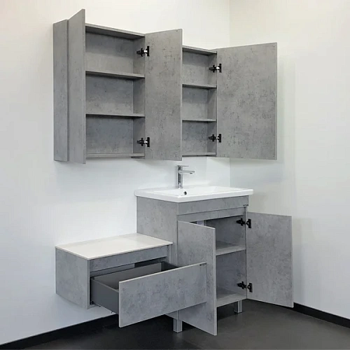 Тумба с раковиной Comforty Осло-70НД 00-00006117 напольная бетон светлый раковина Como 70 Тумба с раковиной Comforty Осло-70НД 00-00006117 напольная бетон светлый раковина Como 70