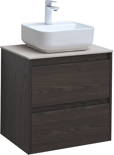 Тумба под раковину Aquanet Nova Lite 60 дуб черный (2 ящика) 00287894 Тумба под раковину Aquanet Nova Lite 60 дуб черный (2 ящика) 00287894