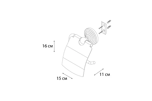 Держатель туалетной бумаги Fixsen Retro FX-83810 Держатель туалетной бумаги Fixsen Retro FX-83810