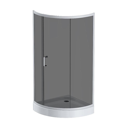 Душевой уголок AM.PM Like W83G-315-090CG64 Slide 90x90, стекло тонированное, профиль матовый серый Душевой уголок AM.PM Like W83G-315-090CG64 Slide 90x90, стекло тонированное, профиль матовый серый