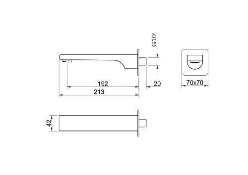 Излив Aquatek ЛИРА AQ1441CR Хром Излив Aquatek ЛИРА AQ1441CR Хром