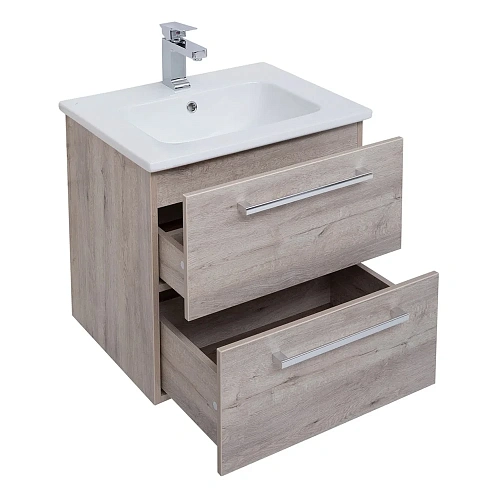 Тумба под раковину DREJA GIO, 60 см, подвесная, 2 ящика, дуб кантри 77.0102D Тумба под раковину DREJA GIO, 60 см, подвесная, 2 ящика, дуб кантри 77.0102D