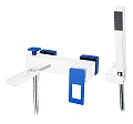 Смеситель для ванны Boheme Q 143-CRBlue Chrome Blue Смеситель для ванны Boheme Q 143-CRBlue Chrome Blue