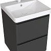 Тумба под раковину Aquanet Эмбер 50 черный матовый 00330464 напольная/подвесная Тумба под раковину Aquanet Эмбер 50 черный матовый 00330464 напольная/подвесная