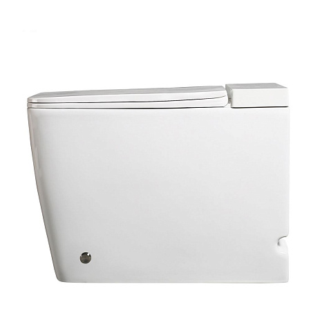 Унитаз приставной ABBER Rechteck AC1212P белый с импульсным смывом с крышкой микролифт Унитаз приставной ABBER Rechteck AC1212P белый с импульсным смывом с крышкой микролифт