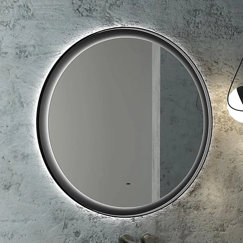 Зеркало STWORKI Гриндстед 80 черное, с подсветкой 557891 Зеркало STWORKI Гриндстед 80 черное, с подсветкой 557891