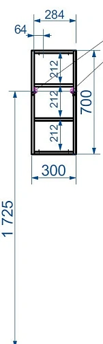 Шкаф Эстет Dallas Luxe ФР-00001951 левый 300х130х700 Шкаф Эстет Dallas Luxe ФР-00001951 левый 300х130х700