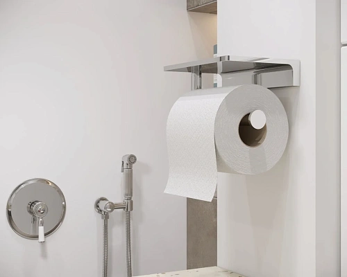 Держатель туалетной бумаги Timo Selene 10040/00 с полкой для телефона хром Держатель туалетной бумаги Timo Selene 10040/00 с полкой для телефона хром