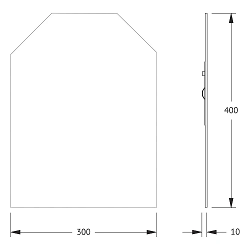 Зеркало Evoform Primary BY 0062 30х40 см со шлифованной кромкой Зеркало Evoform Primary BY 0062 30х40 см со шлифованной кромкой