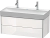 Тумба под раковину Duravit XSquare XS416302222 подвесная 98 см белая глянцевый