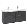 Картинка анонса товара «тумба под раковину villeroy &amp; boch subway 3.0 graphite / graphite c60200vr»
