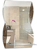 Картинка анонса товара «зеркало silver mirrors 395x600 с полкой опал (фр-00002369)»