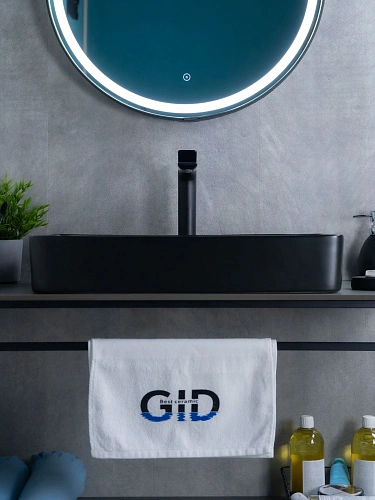 Раковина Gid Bm9396 53344 накладная черная матовая 60x34x11 Раковина Gid Bm9396 53344 накладная черная матовая 60x34x11