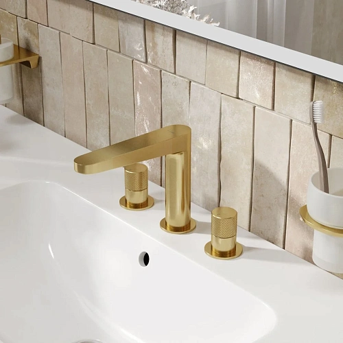 Смеситель для раковины WasserKRAFT Schunter 8235 встраиваемый золото Смеситель для раковины WasserKRAFT Schunter 8235 встраиваемый золото