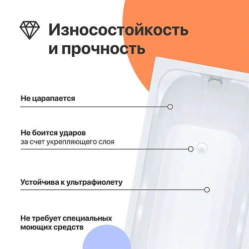 Акриловая ванна DIWO Самара 165x70 прямоугольная, пристенная, российская, с каркасом 568535 Акриловая ванна DIWO Самара 165x70 прямоугольная, пристенная, российская, с каркасом 568535