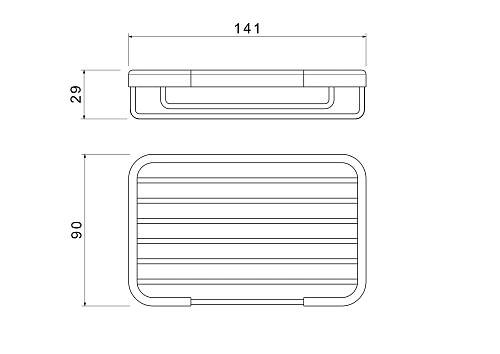Мыльница Aquatek AQ4946MB черный матовый Мыльница Aquatek AQ4946MB черный матовый
