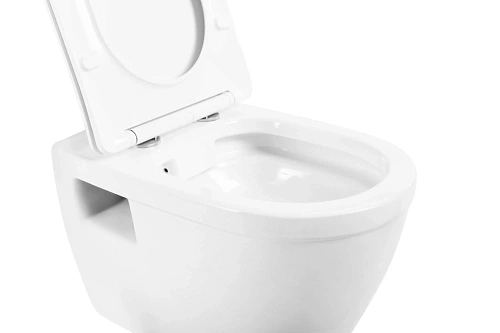 Унитаз подвесной BelBagno LOTO BB070CHR/SC безободковый c сиденьем Унитаз подвесной BelBagno LOTO BB070CHR/SC безободковый c сиденьем