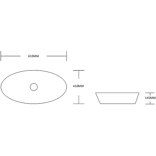 Раковина Ceruttispa CR8023 610х410х145 накладная, белая, овал Раковина Ceruttispa CR8023 610х410х145 накладная, белая, овал