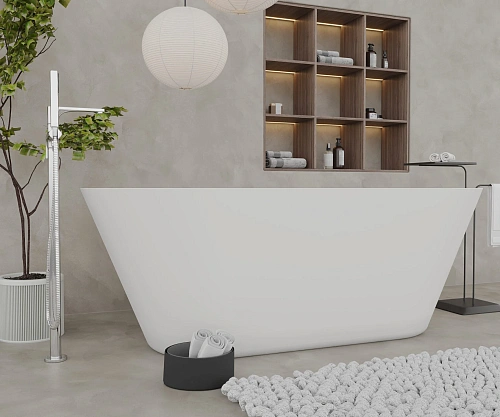 Ванна отдельностоящая AQUAme AQM3501MW белый Ванна отдельностоящая AQUAme AQM3501MW белый