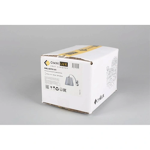 Светильник настенный (Бра) Omnilux Recco OML-66701-01 Светильник настенный (Бра) Omnilux Recco OML-66701-01