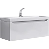 Тумба под раковину AQWELLA Verona 100см Ver.01.10/W подвесная, белая