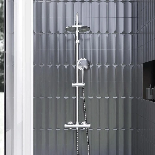 Душевая система Damixa Jupiter 977800000 с термостом, хром Душевая система Damixa Jupiter 977800000 с термостом, хром